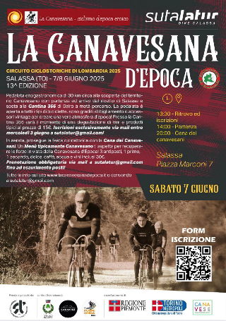 Salassa - Torna “La Canavesana d’epoca”: ciclismo vintage tra sport, tradizione e territorio