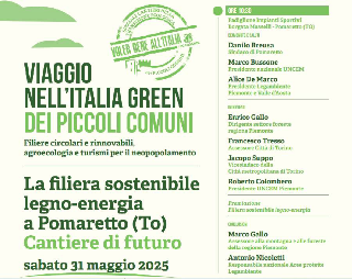 Pomaretto - Valle Germanasca leader nella filiera bosco-legno-energia:  evento di Legambiente